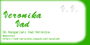 veronika vad business card